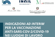 Vaccinazione anti-Covid nei luoghi di lavoro, pubblicate le indicazioni ad interim